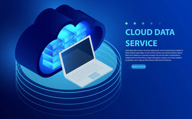 云數(shù)據(jù)中心、服務(wù)器機房圖標、信息請求處理、計算機技術(shù)